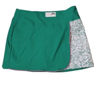 Lady hagen tropic palm wrap lush green tennis skort size XXL
